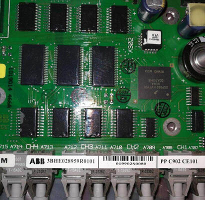 ABB PPC902CE101 3BHE028959R0101 Fiber Optic Communication Board with 32-bit RISC CPU for High-Speed Data Transmission and Multiple Protocols Support