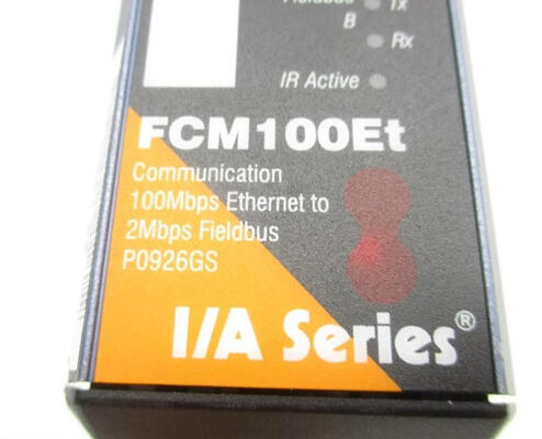 Foxboro FCM100ET PO926GS Redundant Fieldbus Communications Module with 100 Mbps MESH Control Network and 2 km Signal Transmission